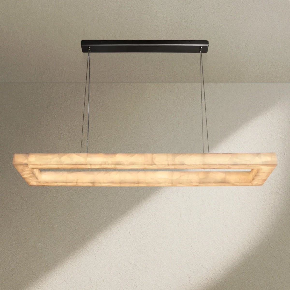 Rivfz Rectangular Calcite Chandelier 54"72" - Zelno