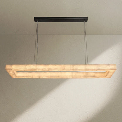 Rivfz Rectangular Calcite Chandelier 54"72" - Zelno