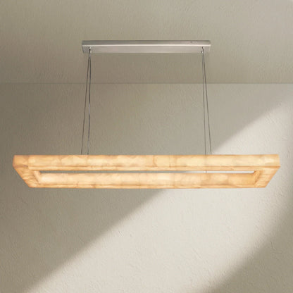 Rivfz Rectangular Calcite Chandelier 54"72" - Zelno