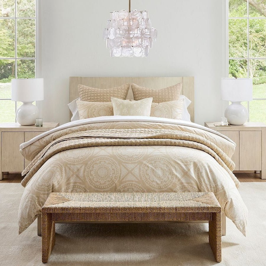 Riviera Glass Disc Chandelier 26" - Zelno Lighting