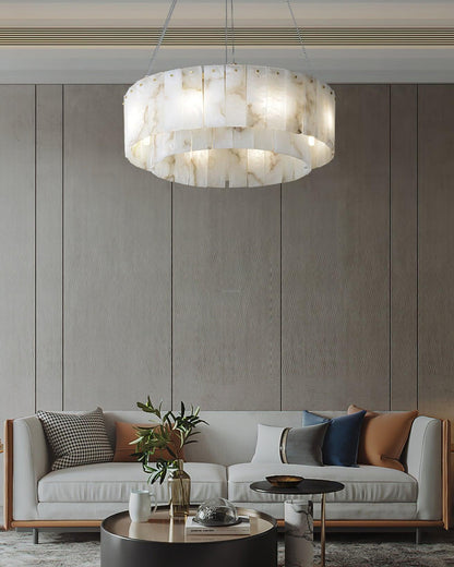 Rock Alabaster Chandelier 23.6" 31.4" - Zelno Lighting