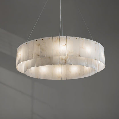 Rock Alabaster Chandelier 23.6" 31.4" - Zelno Lighting