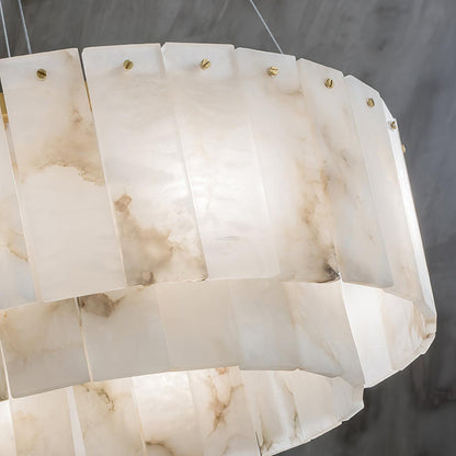 Rock Alabaster Chandelier 23.6" 31.4" - Zelno Lighting