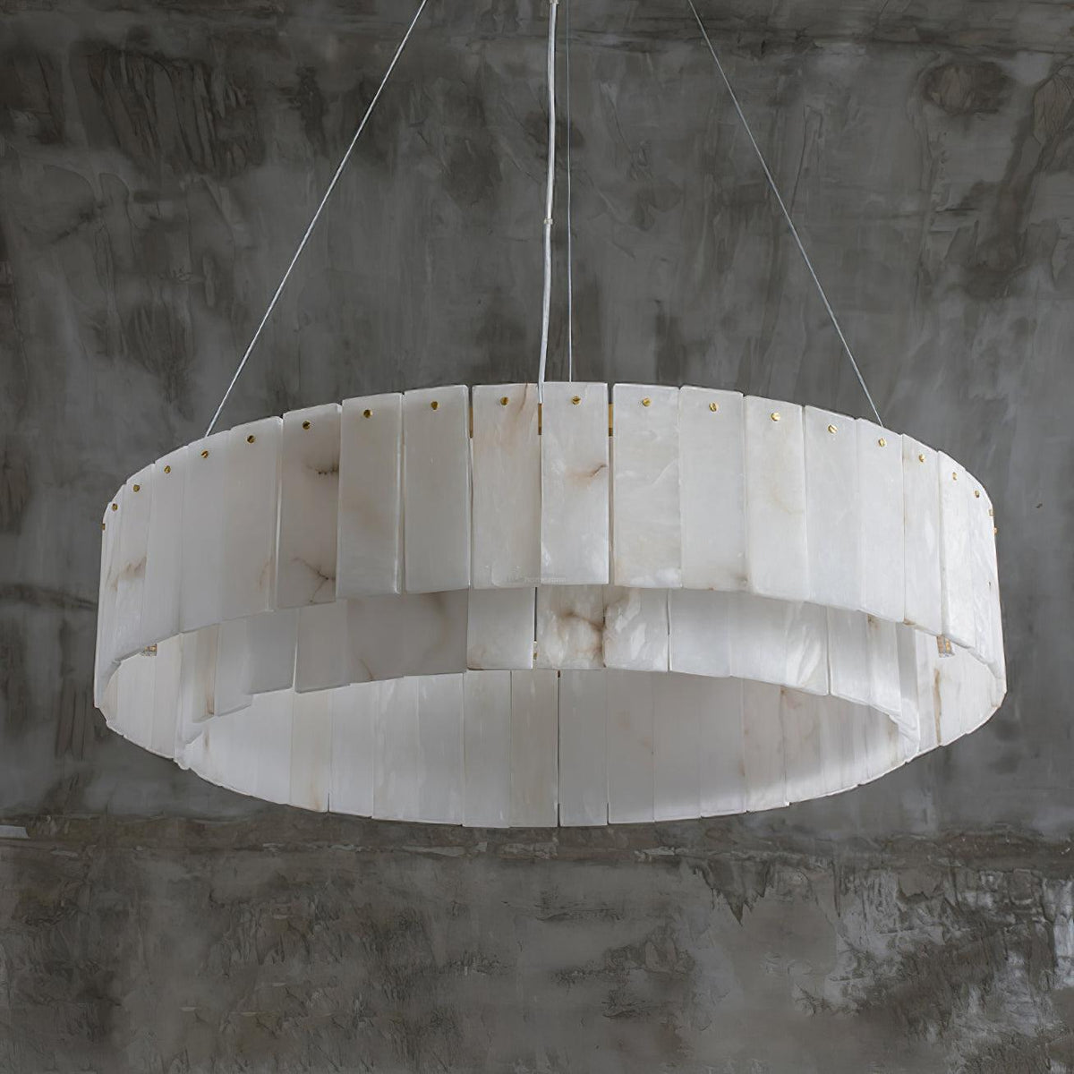 Rock Alabaster Chandelier 23.6" 31.4" - Zelno Lighting