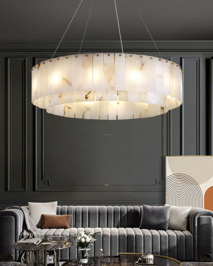 Rock Alabaster Chandelier 23.6" 31.4" - Zelno Lighting