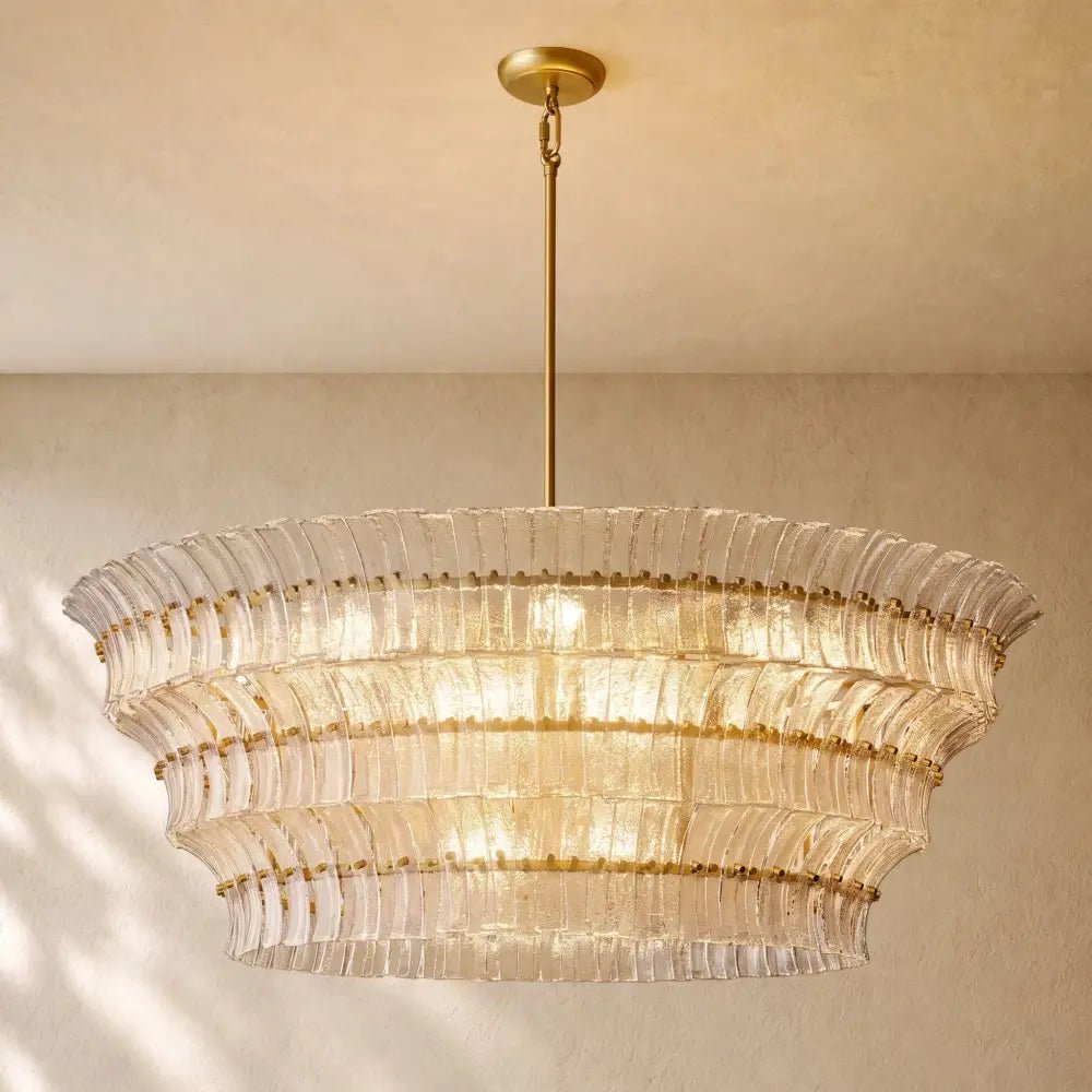 Romanion Glass Round Chandelier - Zelno