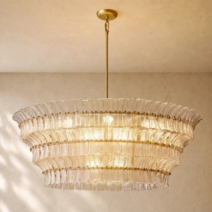 Romanion Glass Round Chandelier - Zelno