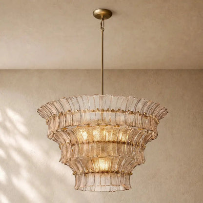 Romanion Glass Round Chandelier - Zelno