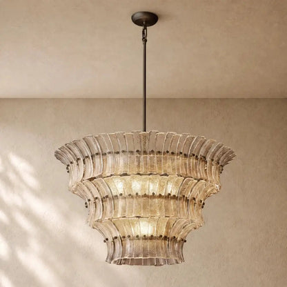 Romanion Glass Round Chandelier - Zelno