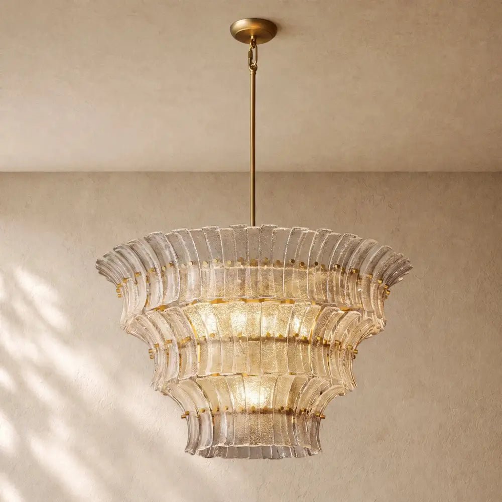 Romanion Glass Round Chandelier - Zelno