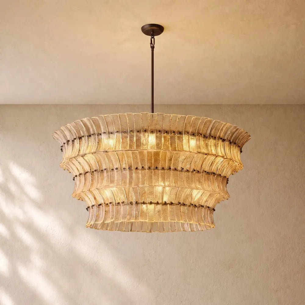 Romanion Glass Round Chandelier - Zelno
