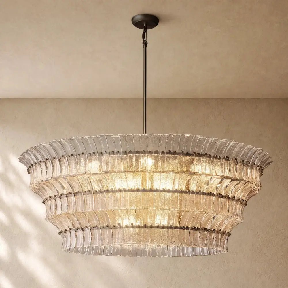 Romanion Glass Round Chandelier - Zelno