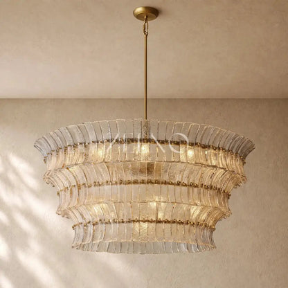 Romanion Glass Round Chandelier - Zelno