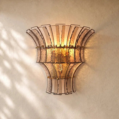 Romanion Glass Sconce 15” - Zelno