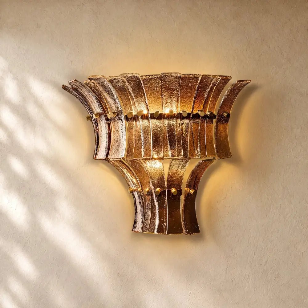 Romanion Glass Sconce 15” - Zelno