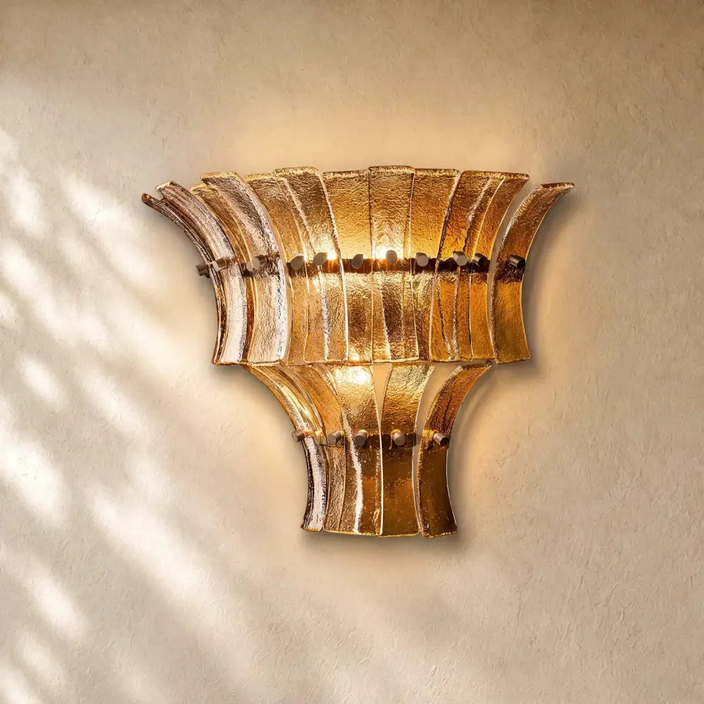 Romanion Glass Sconce 15” - Zelno