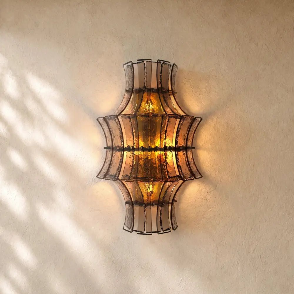 Romanion Glass Sconce 23” - Zelno