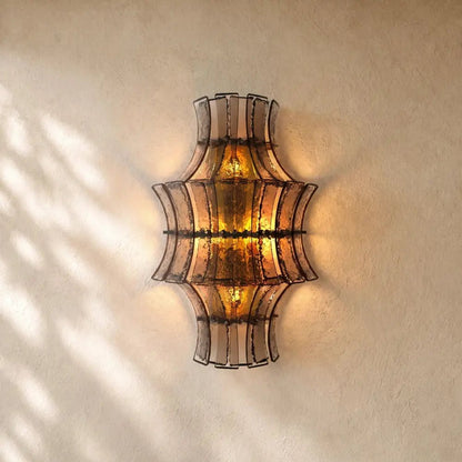 Romanion Glass Sconce 23” - Zelno