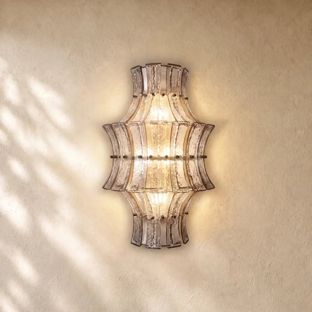 Romanion Glass Sconce 23” - Zelno