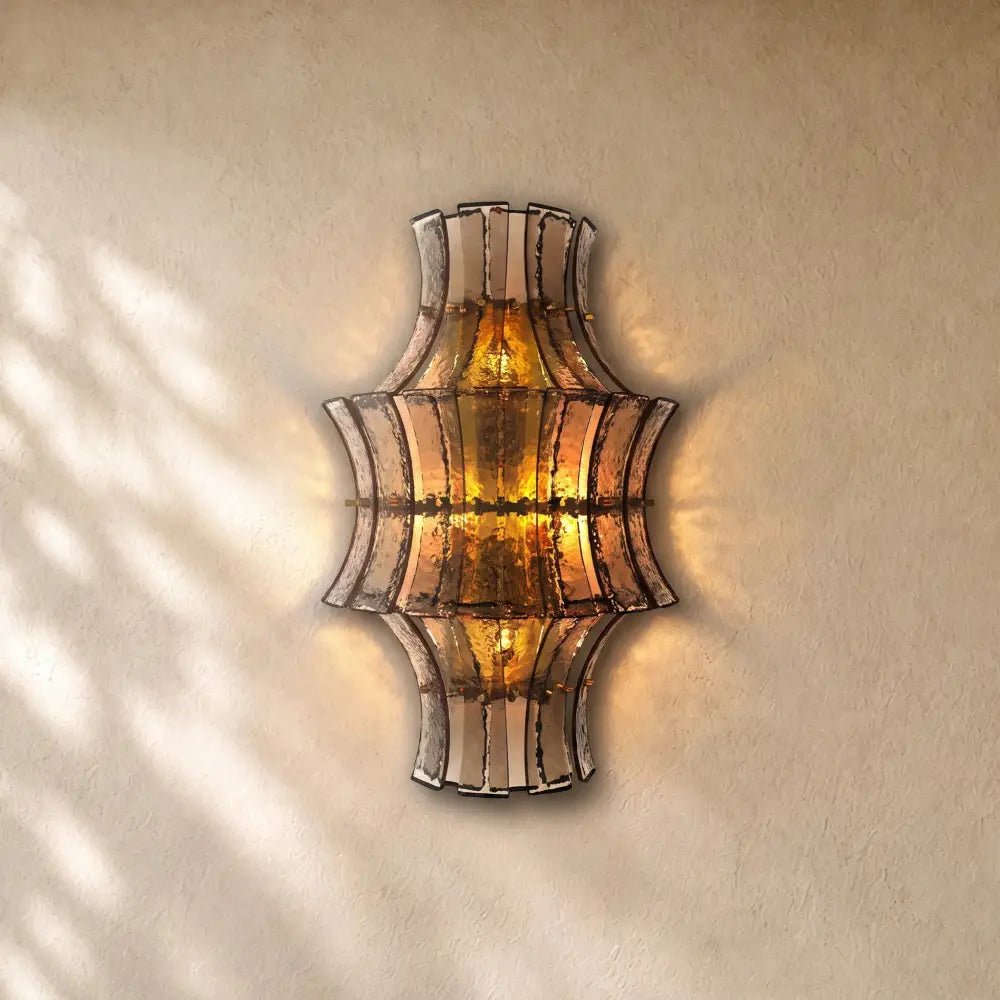 Romanion Glass Sconce 23” - Zelno