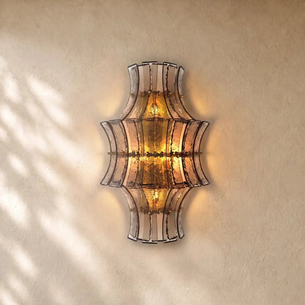 Romanion Glass Sconce 23” - Zelno