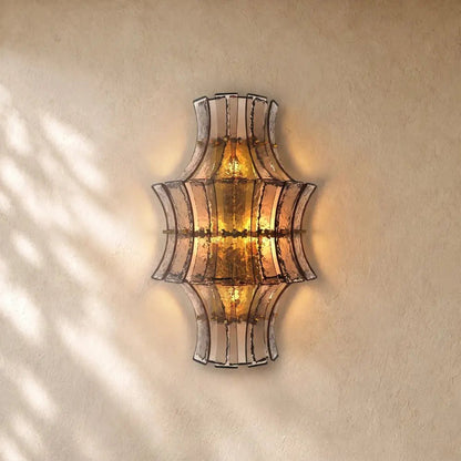 Romanion Glass Sconce 23” - Zelno