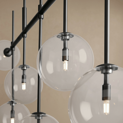 Roscoe 60" Linear Chandelier in Bronze - Zelno