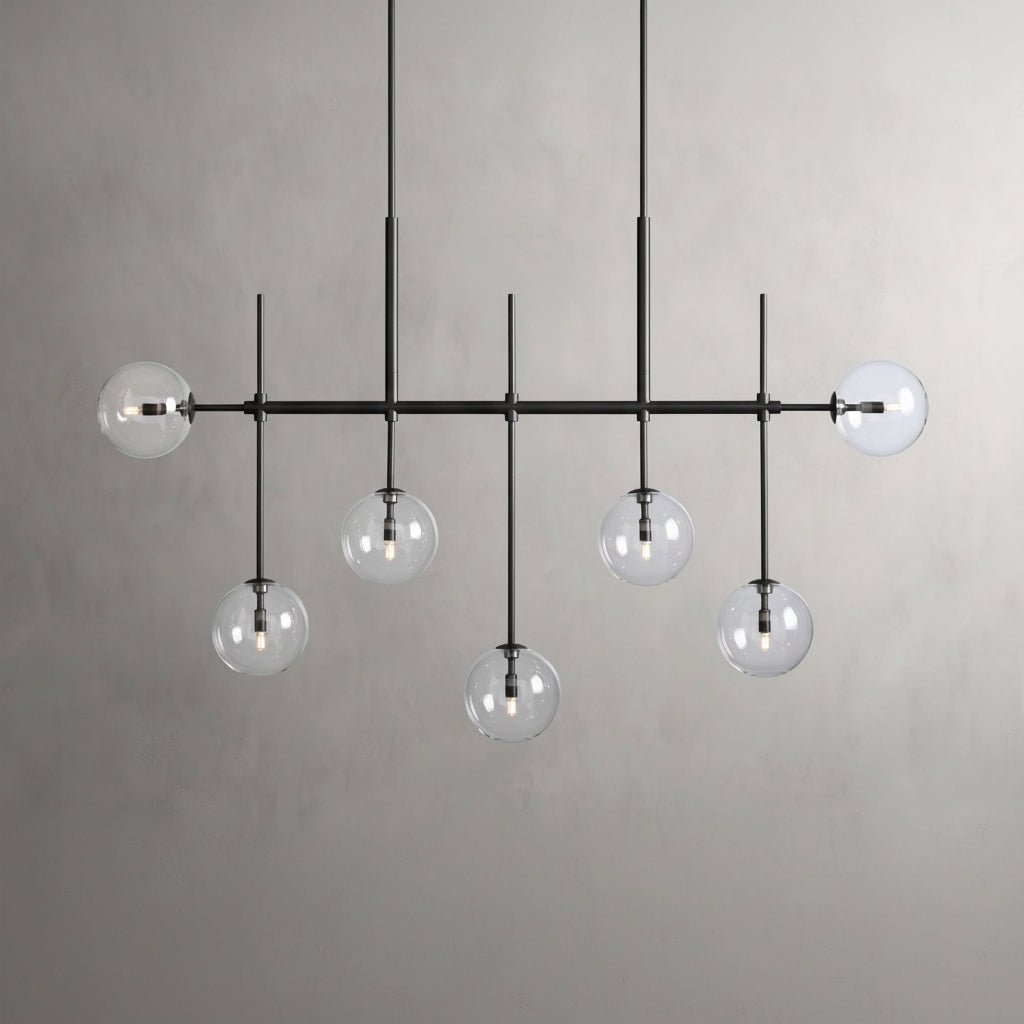 Roscoe 60" Linear Chandelier in Bronze - Zelno