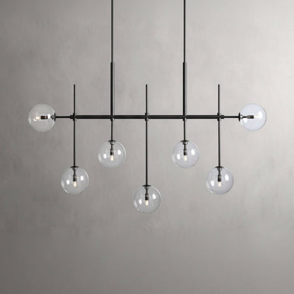 Roscoe 60" Linear Chandelier in Bronze - Zelno