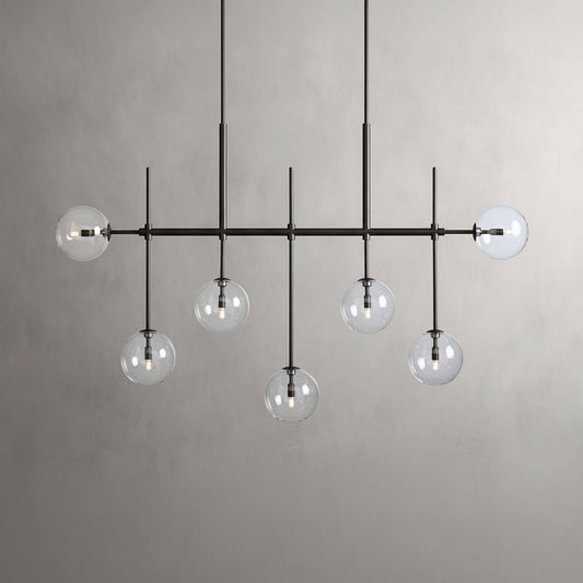 Roscoe 60" Linear Chandelier in Bronze - Zelno