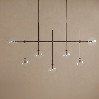 Roscoe 60" Linear Chandelier in Bronze - Zelno