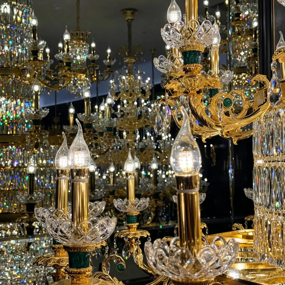 Royal Palace Crown Tiered Crystal Chandelier - Zelno Lighting