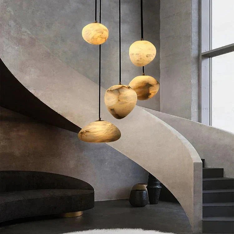 Sage Marble Chandelier - Zelno Lighting