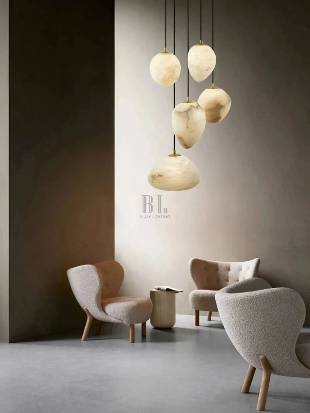 Sage Marble Chandelier - Zelno Lighting