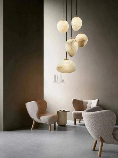 Sage Marble Chandelier - Zelno Lighting