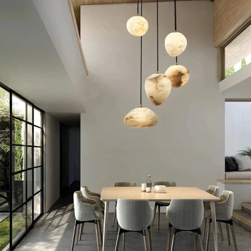 Sage Marble Chandelier - Zelno Lighting