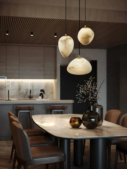 Sage Marble Chandelier - Zelno Lighting
