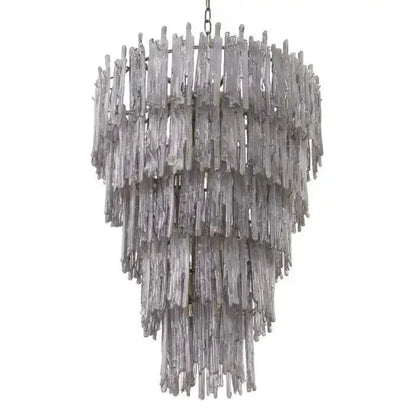 Saint Roch Modern Glass Chandelier Brass & Glass - Zelno Lighting