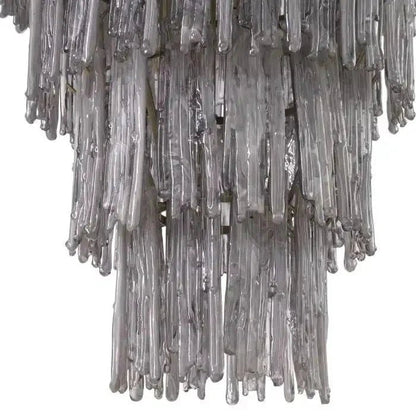 Saint Roch Modern Glass Chandelier Brass & Glass - Zelno Lighting