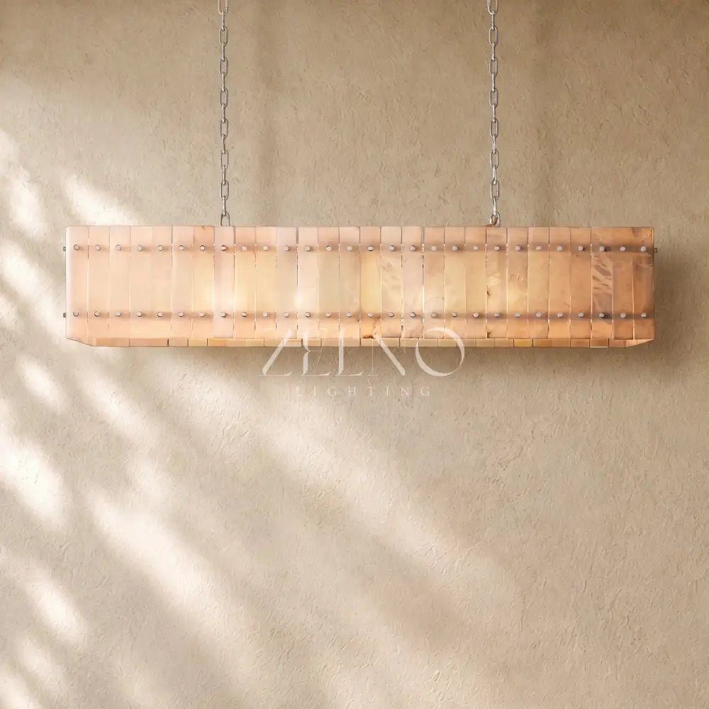 San Marcon Alabaster Linear Chandelier - Zelno