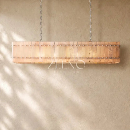 San Marcon Alabaster Linear Chandelier - Zelno