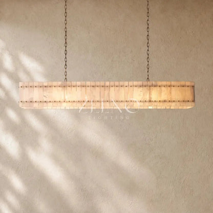 San Marcon Alabaster Linear Chandelier - Zelno