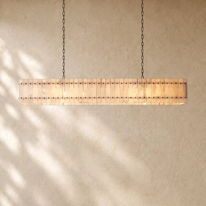 San Marcon Alabaster Linear Chandelier - Zelno