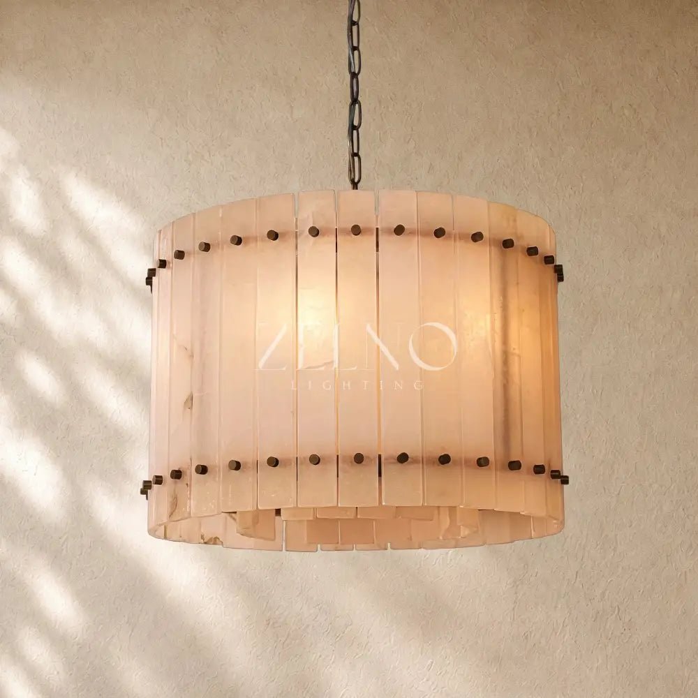 San Marcon Alabaster Round Chandelier - Zelno
