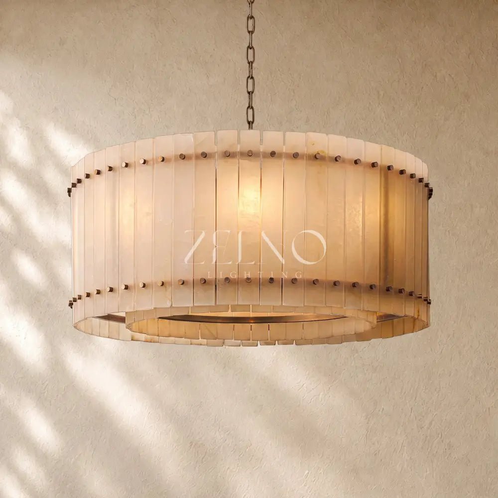 San Marcon Alabaster Round Chandelier - Zelno