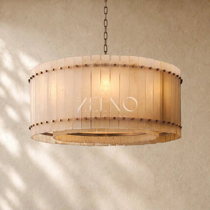 San Marcon Alabaster Round Chandelier - Zelno