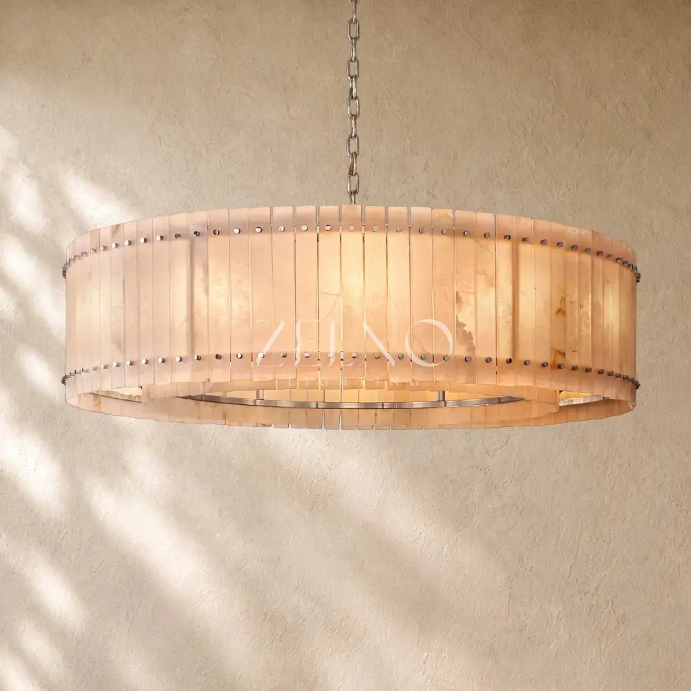 San Marcon Alabaster Round Chandelier - Zelno