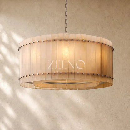 San Marcon Alabaster Round Chandelier - Zelno