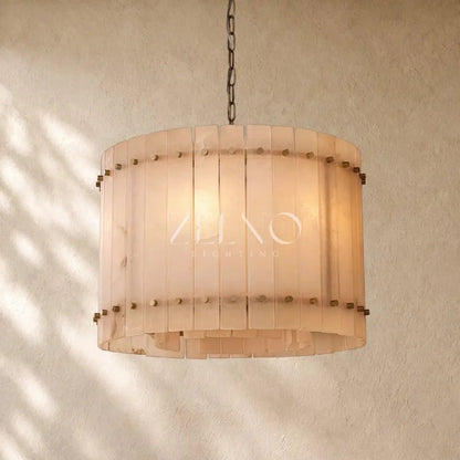 San Marcon Alabaster Round Chandelier - Zelno