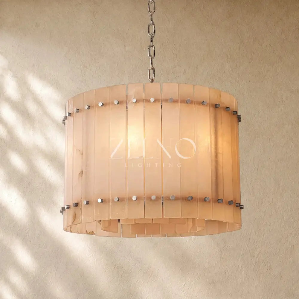 San Marcon Alabaster Round Chandelier - Zelno